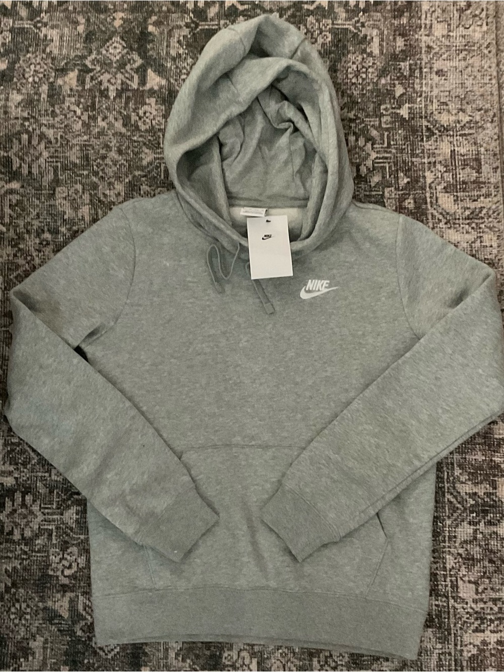 Nike Women’s light Gray Pullover Hoodie Sweatshirt